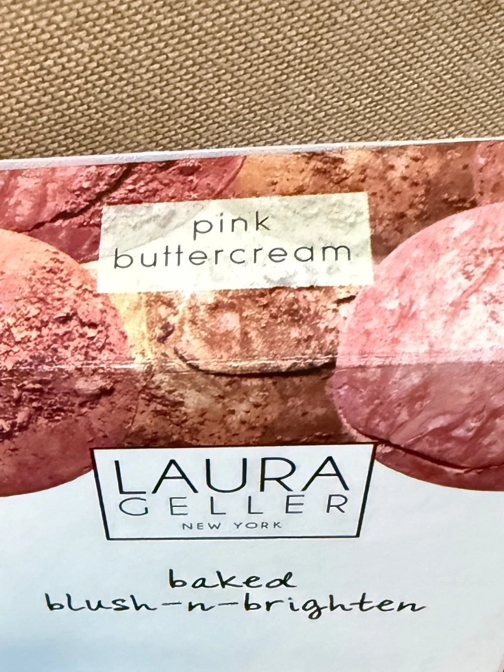 Laura Geller Baked Blush-n-Brighten Marbleized Blush - Pink Buttercream (NEW)
